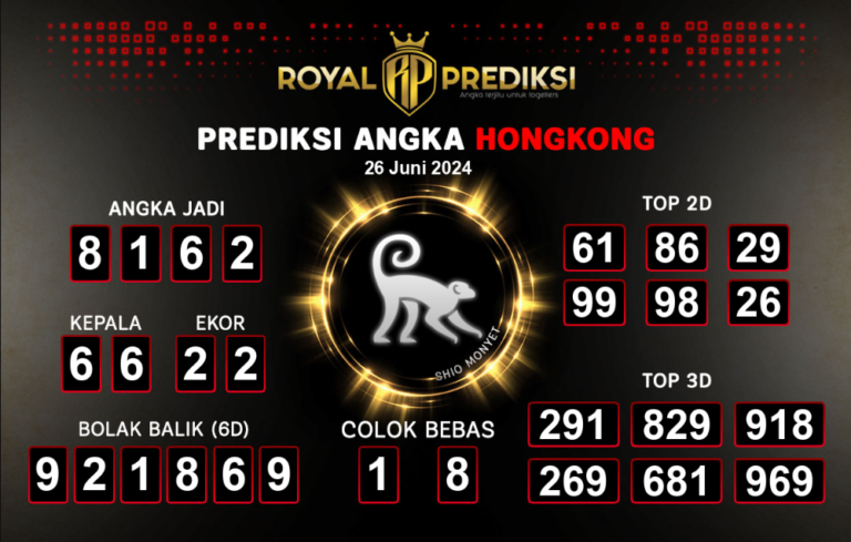 Prediksi Togel Hongkong Rabu, 26 Juni 2024: Bocoran Togel HK Jitu Malam Ini